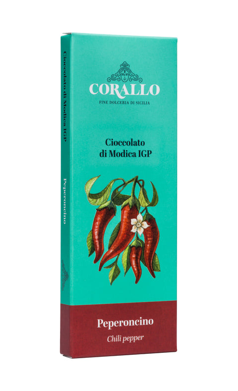 Modica Chocolate with Chili Pepper – 10-Piece Pack