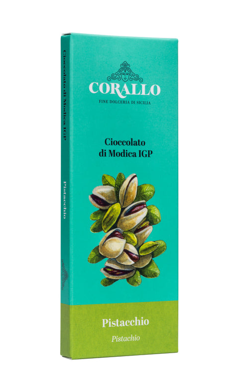 Modica Chocolate with Pistachio – 10-Piece Pack