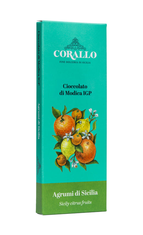 MODICA'S CHOCOLATE PGI WITH SICILIAN CITRUS - 50G