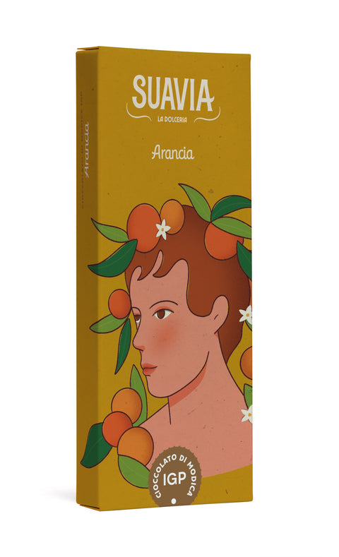 Suavia Modica Chocolate PGI with Orange zest - 75g